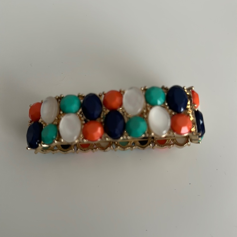 Beautiful Statement Bracelet With Multicolored St… - image 2